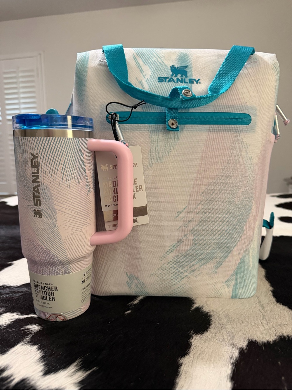 Stanley Madeleine Mini Cooler Backpack with Stanley Quencher Protour Tmbler 30oz